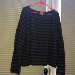 Free people brown stripped shirt